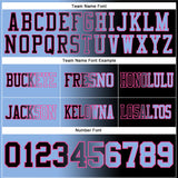 Custom Black Light Blue-Pink Mesh Authentic Gradient Fashion Football Jersey
