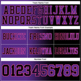 Custom Black Purple-Pink Mesh Authentic Gradient Fashion Football Jersey
