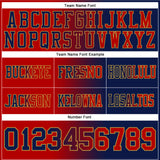 Custom Navy Red-Old Gold Mesh Authentic Gradient Fashion Football Jersey