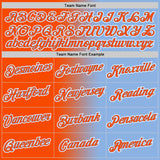 Custom Light Blue Orange-White Gradient Fashion Performance T-Shirt
