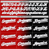 Custom Black White Red-Gray Authentic Gradient Fashion Baseball Jersey