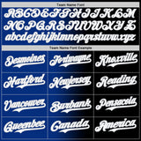 Custom Black White Royal-Gray Authentic Gradient Fashion Baseball Jersey