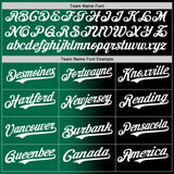 Custom Black White-Kelly Green Authentic Gradient Fashion Baseball Jersey