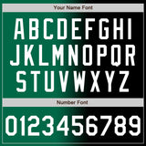 Custom Black White-Kelly Green Authentic Gradient Fashion Baseball Jersey