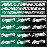 Custom Black White Kelly Green-Gray Authentic Gradient Fashion Baseball Jersey