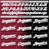 Custom Black White Crimson-Gray Authentic Gradient Fashion Baseball Jersey
