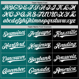 Custom Black White-Teal Authentic Gradient Fashion Baseball Jersey
