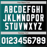 Custom Black White Teal-Gray Authentic Gradient Fashion Baseball Jersey