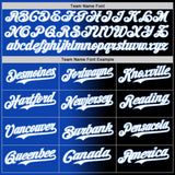 Custom Black White Thunder Blue-Light Blue Authentic Gradient Fashion Baseball Jersey
