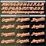 Custom Black White Olive-Orange Authentic Gradient Fashion Baseball Jersey