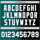 Custom Black White Midnight Green-Gray Authentic Gradient Fashion Baseball Jersey