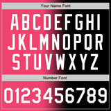 Custom Black White-Neon Pink Authentic Gradient Fashion Baseball Jersey