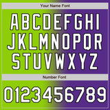 Custom Purple White Neon Green-Black Authentic Gradient Fashion Baseball Jersey