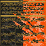 Custom Stitched Graffiti Pattern Black Orange-Old Gold 3D Scratch Sports Pullover Sweatshirt Hoodie