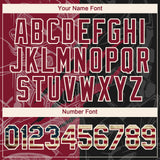 Custom Graffiti Pattern Vintage USA Flag Black Crimson-Cream 3D Scratch Authentic Baseball Jersey