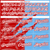 Custom Graffiti Pattern White Sky Blue-Red 3D Scratch Authentic Baseball Jersey