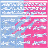 Custom Graffiti Pattern White Pink-Light Blue 3D Scratch Authentic Baseball Jersey