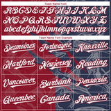Custom Graffiti Pattern White Navy-Crimson 3D Scratch Authentic Baseball Jersey