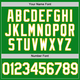 Custom Grass Green White-Yellow Authentic Baseball Jersey