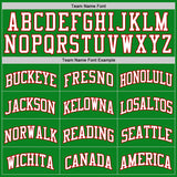 Custom Grass Green White-Red Authentic Basketball Jersey
