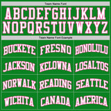 Custom Grass Green White-Pink Authentic Basketball Jersey