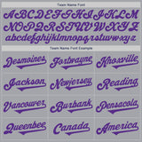 Custom Gray Purple-Red Authentic Baseball Jersey
