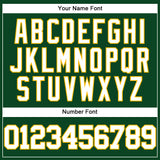 Custom Green White-Gold Mesh Authentic Throwback Baseball Jersey