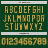 Custom Green Old Gold Authentic Baseball Jersey