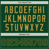 Custom Green Old Gold Authentic Baseball Jersey