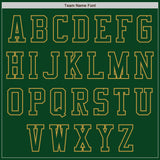 Custom Green Old Gold Authentic Baseball Jersey