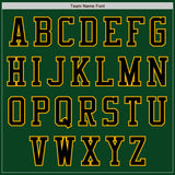 Custom Green Black-Gold Authentic Baseball Jersey