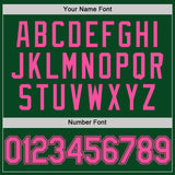 Custom Green Pink Authentic Throwback Basketball Jersey