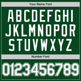 Custom Green White Authentic Throwback Basketball Jersey