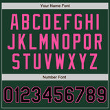 Custom Green Black-Pink Authentic Baseball Jersey