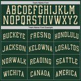 Custom Green Cream Authentic Baseball Jersey