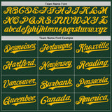 Custom Green Gold Authentic Baseball Jersey