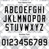 Custom White Black Check Board 3D Pattern Design Bomber Full-Snap Varsity Letterman Jacket