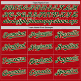 Custom Red Green-Cream Bomber Full-Snap Varsity Letterman Two Tone Hoodie Jacket