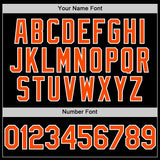 Custom Black Orange-White Bomber Full-Snap Varsity Letterman Lapel Collar Byron Jacket