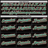 Custom Black Kelly Green-Red Bomber Full-Snap Varsity Letterman Lapel Collar Byron Jacket