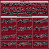 Custom Crimson Black-Gray Bomber Full-Snap Varsity Letterman Hoodie Jacket
