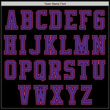 Custom Black Purple-Pink Bomber Varsity Letterman Zipper Jacket