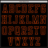 Custom Black Orange Bomber Varsity Letterman Zipper Jacket
