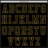 Custom Black Old Gold Bomber Varsity Letterman Zipper Jacket