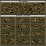 Custom Olive Black-Old Gold Bomber Full-Snap Varsity Letterman Salute To Service Hoodie Jacket