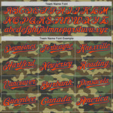 Custom Camo Orange-Royal Bomber Full-Snap Varsity Letterman Salute To Service Hoodie Jacket