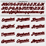 Custom White Black-Red Bomber Full-Snap Varsity Letterman Two Tone Hoodie Jacket