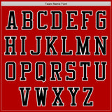 Custom Red Black-White Bomber Varsity Letterman Zipper Jacket