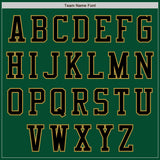 Custom Kelly Green Black-Old Gold Bomber Varsity Letterman Zipper Jacket
