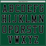 Custom Kelly Green Black-Gray Bomber Varsity Letterman Zipper Jacket